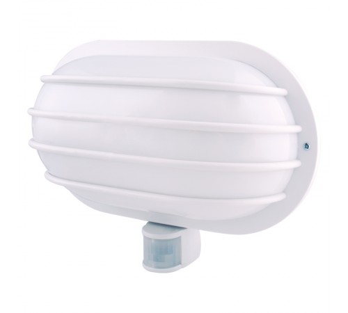 Світильник настінний з датчиком руху e.sensor.lum.69.e27.white (білий) 180°, IP44 Світильник настінний з датчиком руху e.sensor.lum.69.e27.white (білий) 180°, IP44