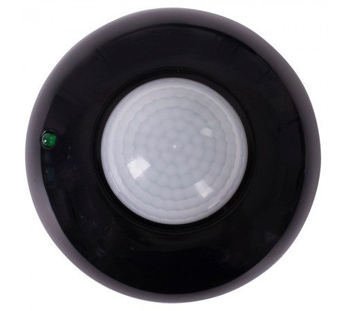 Датчик руху інфрачервоний стельовий e.sensor.pir.07.black (чорний), 360°, IP20 Датчик руху інфрачервоний стельовий e.sensor.pir.07.black (чорний), 360°, IP20