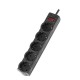 Мережевий фільтр PREMIUM LP-X5 3 м Black (3520Вт)