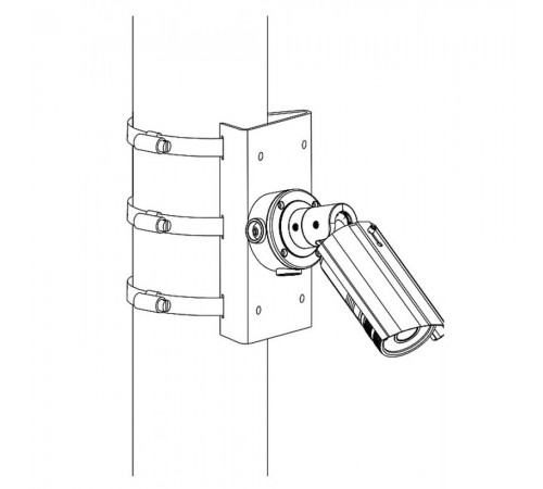 Кронштейн металевий одинарний ATIS чорний