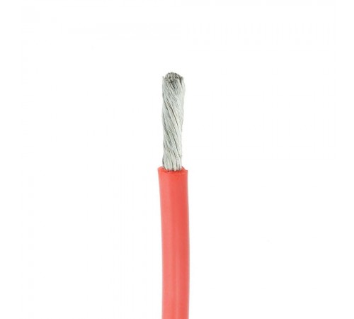 Силіконовий кабель Silicone wire 12AWG red багатожильний гнучкий (1 метр)