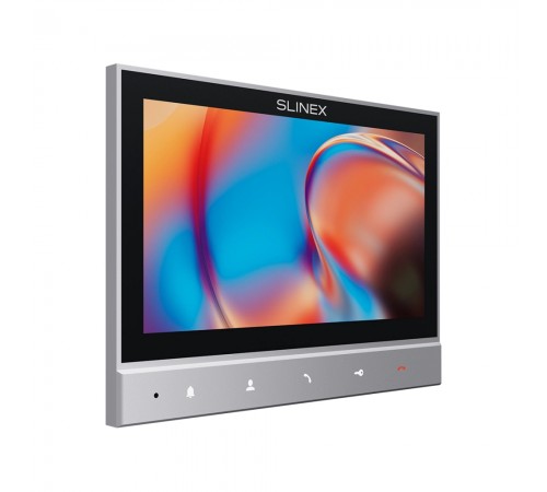 Комплект відеодомофону Slinex SK-07 grey + панель виклику ML-17HR graphite