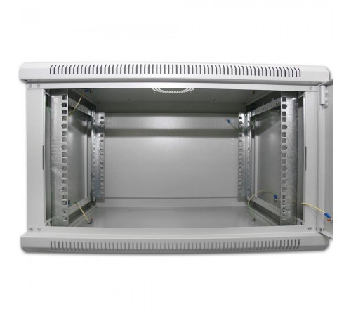 Шафа серверна SteelNet 9U 600 x 450 для мережевого обладнання (перфорація, сірий) Шафа серверна SteelNet 9U 600 x 450 для мережевого обладнання (перфорація, сірий)