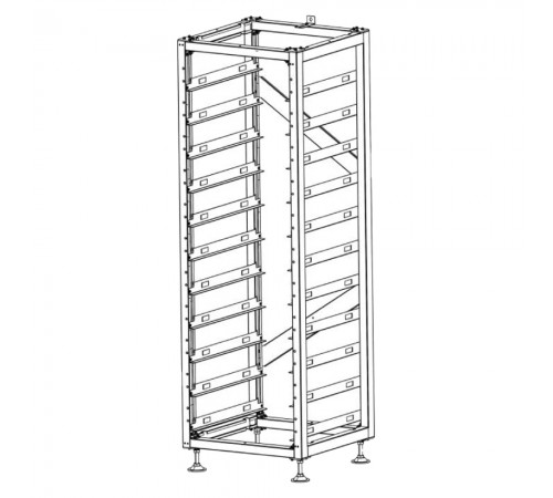 Стандартна стійка 19 дюймів, (11 шт.) BOS-A-Rack11 Deye