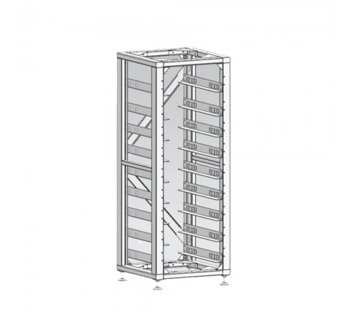 Стандартна стійка 19 дюймів, (8 шт.) 3U-LRACK Deye
