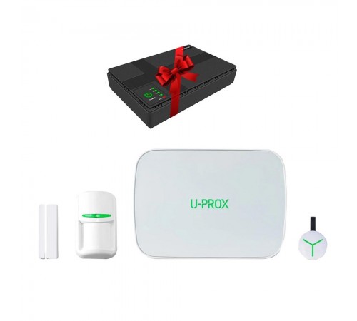 Комплект бездротової охоронної сигналізації U-Prox MPX G KF kit White + в подарунок VIA Energy Mini UPS для Wi-Fi роутера і додатковий датчик руху U-Prox PIR Комплект бездротової охоронної сигналізації U-Prox MPX G KF kit White + в подарунок VIA Energy Mini UPS для Wi-Fi роутера і додатковий датчик руху U-Prox PIR